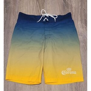 Corona Yellow Blue Board Short Mens Size‎ Small